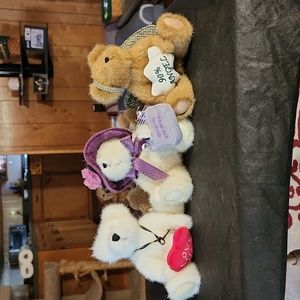 Boyd's Bears Ido Loveya, Ineeda Bargain, and Lil' Dickens